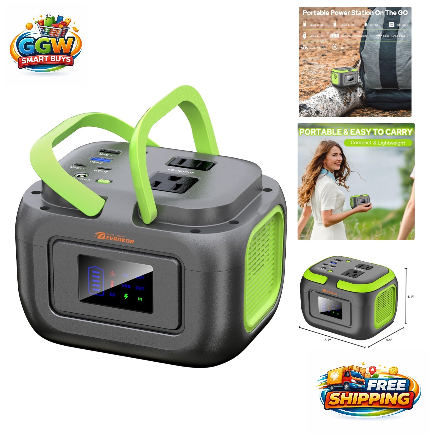 120W Portable Power Station – Lightweight Backup Battery for Outdoor Adventures