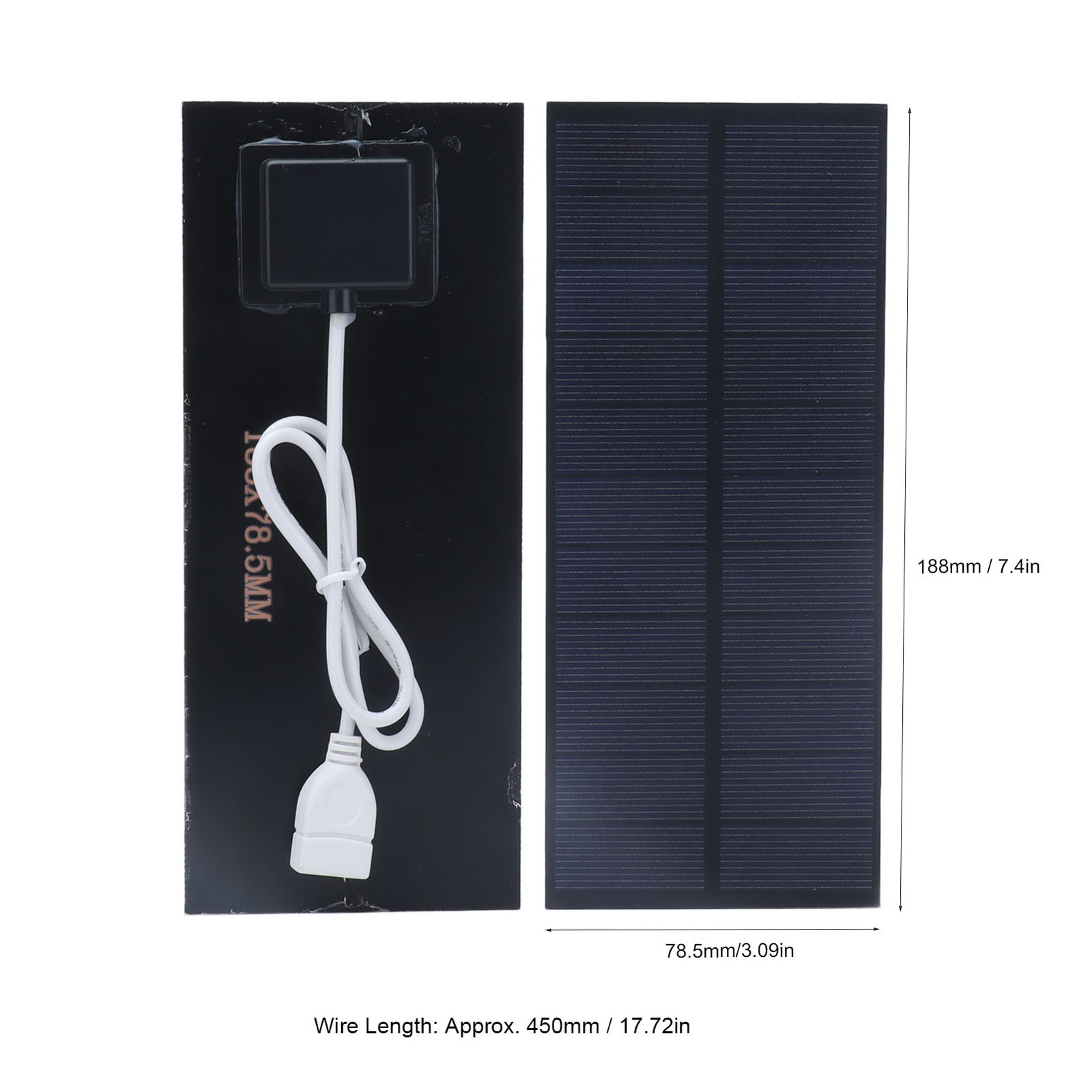 2.5W Solar Panel 188×78.5mm Solar Charging Board 3.7V‑5V Battery Charger High