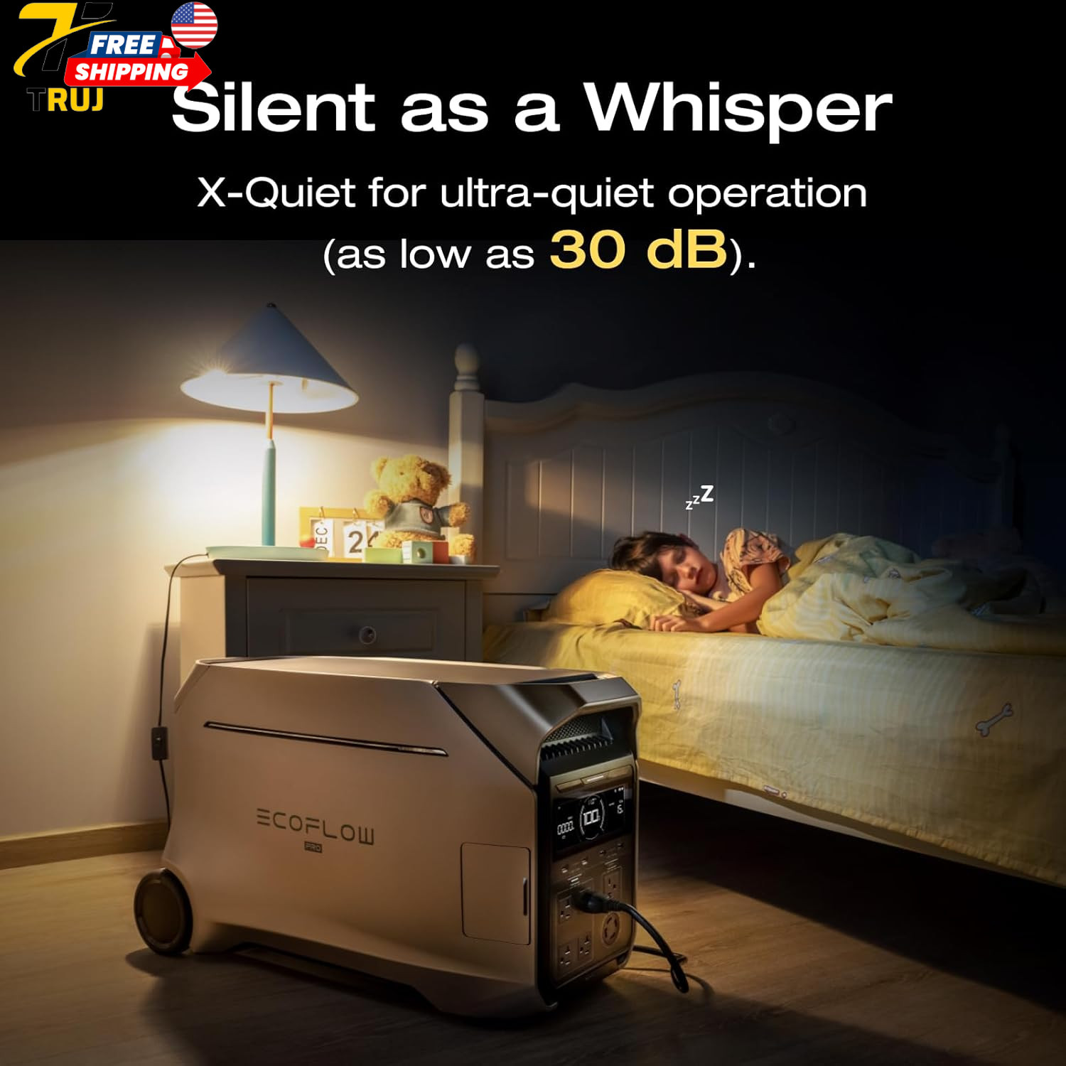 Solar Generator for Home Use Camping DELTA Pro 3 Portable Power Station 4000W