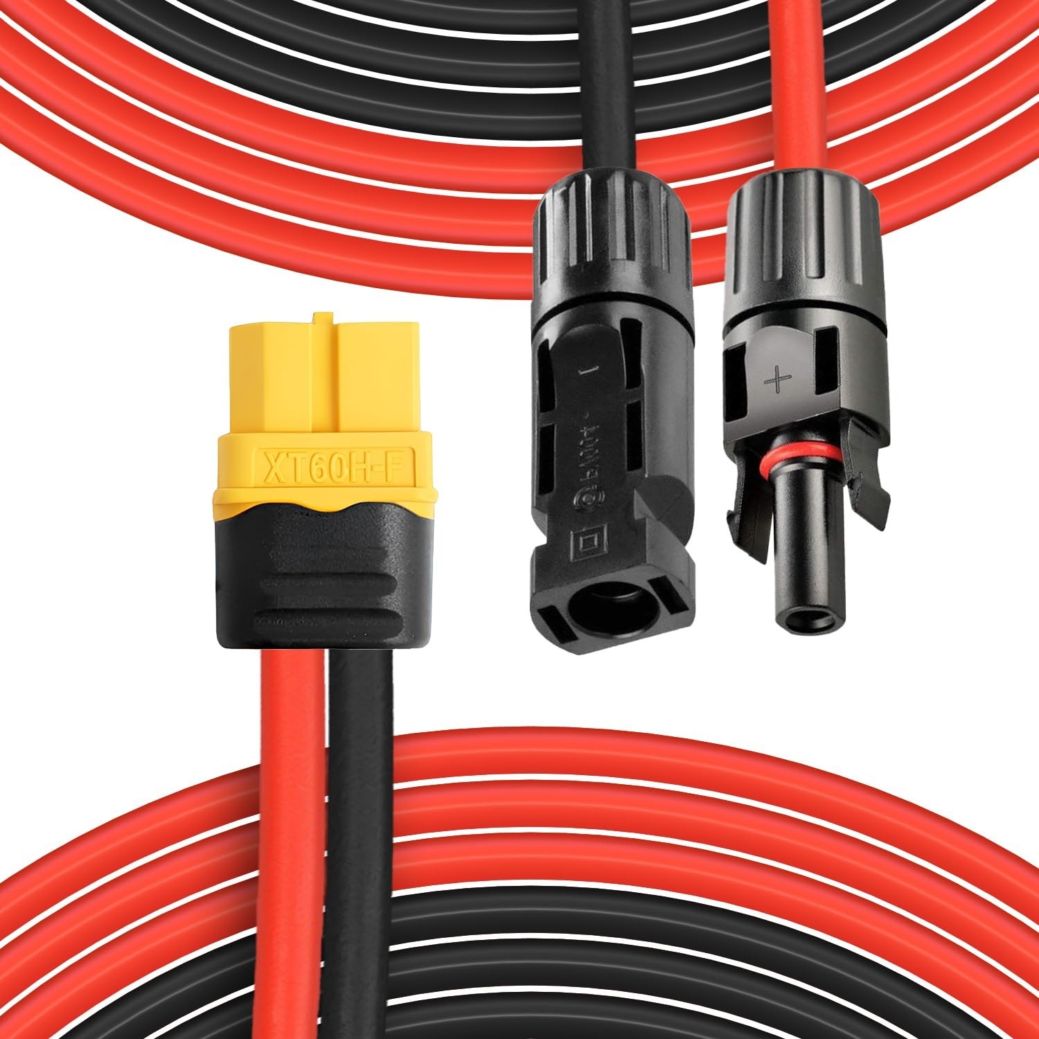 10Ft XT60 Extension Cable 12AWG – Waterproof Solar Connector for Efficient Power