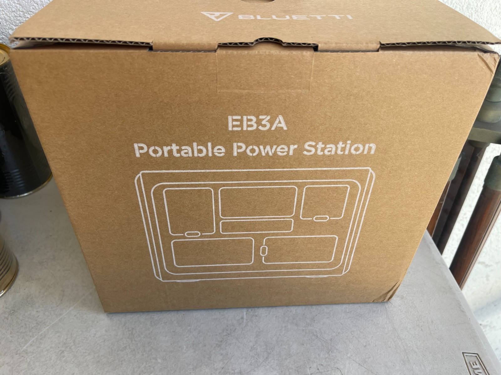 Bluetti EB3A Portable Power Station 120V Gray New in Box