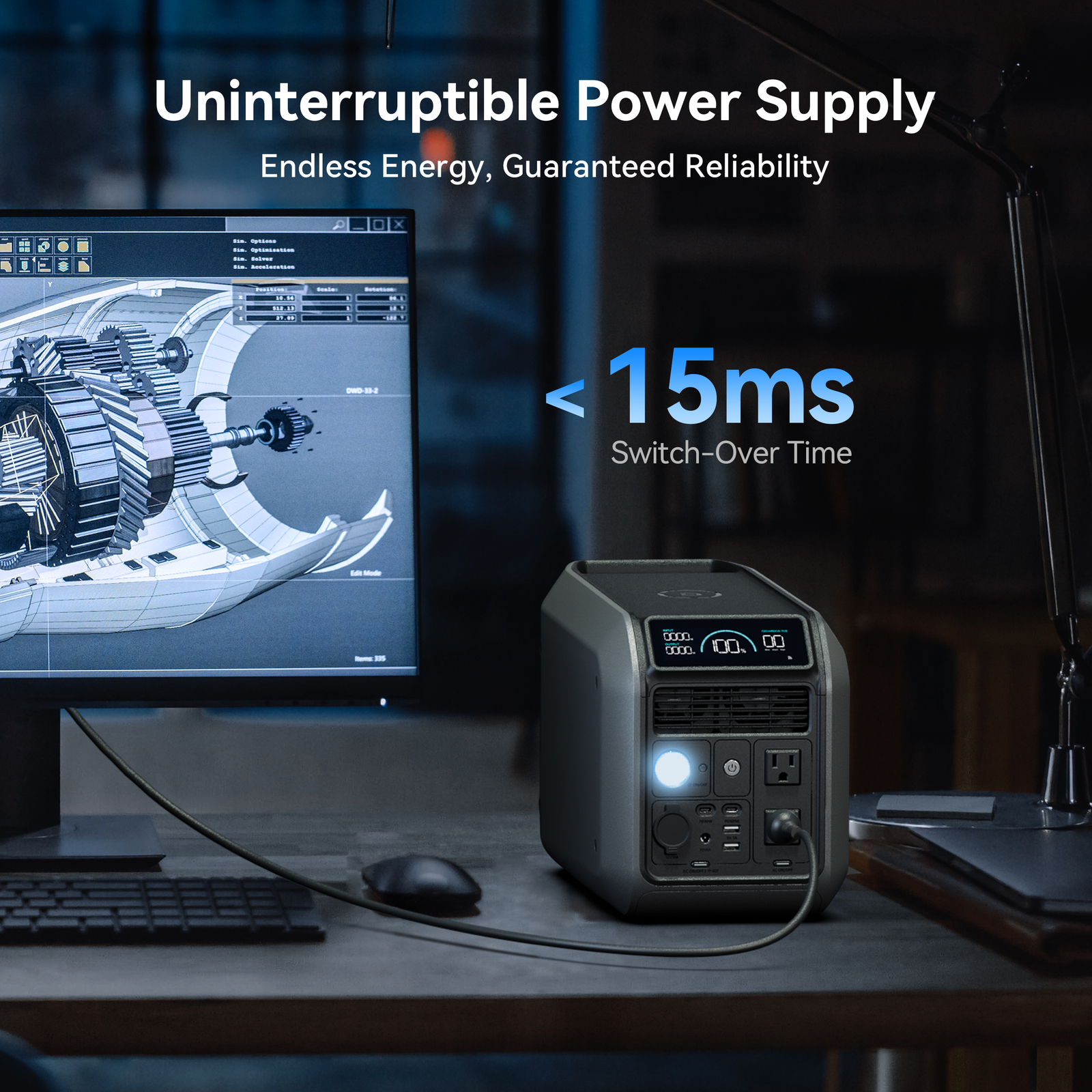 Dabbsson Power Station LiFePO4 Generator 300W-3000W Portable for RV Camping Home
