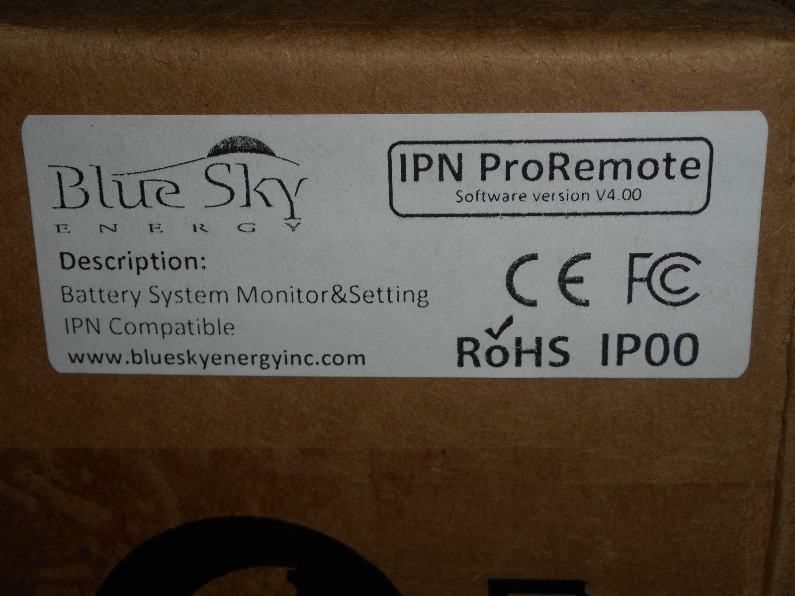 Blue Sky Energy IPN Pro Remote Display, 25′ Cable Included