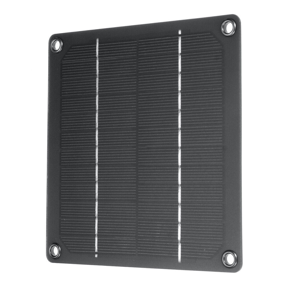 Solar Panel Powered Fan Mini Ventilator For Pet Chicken House Greenhouse Car 5W