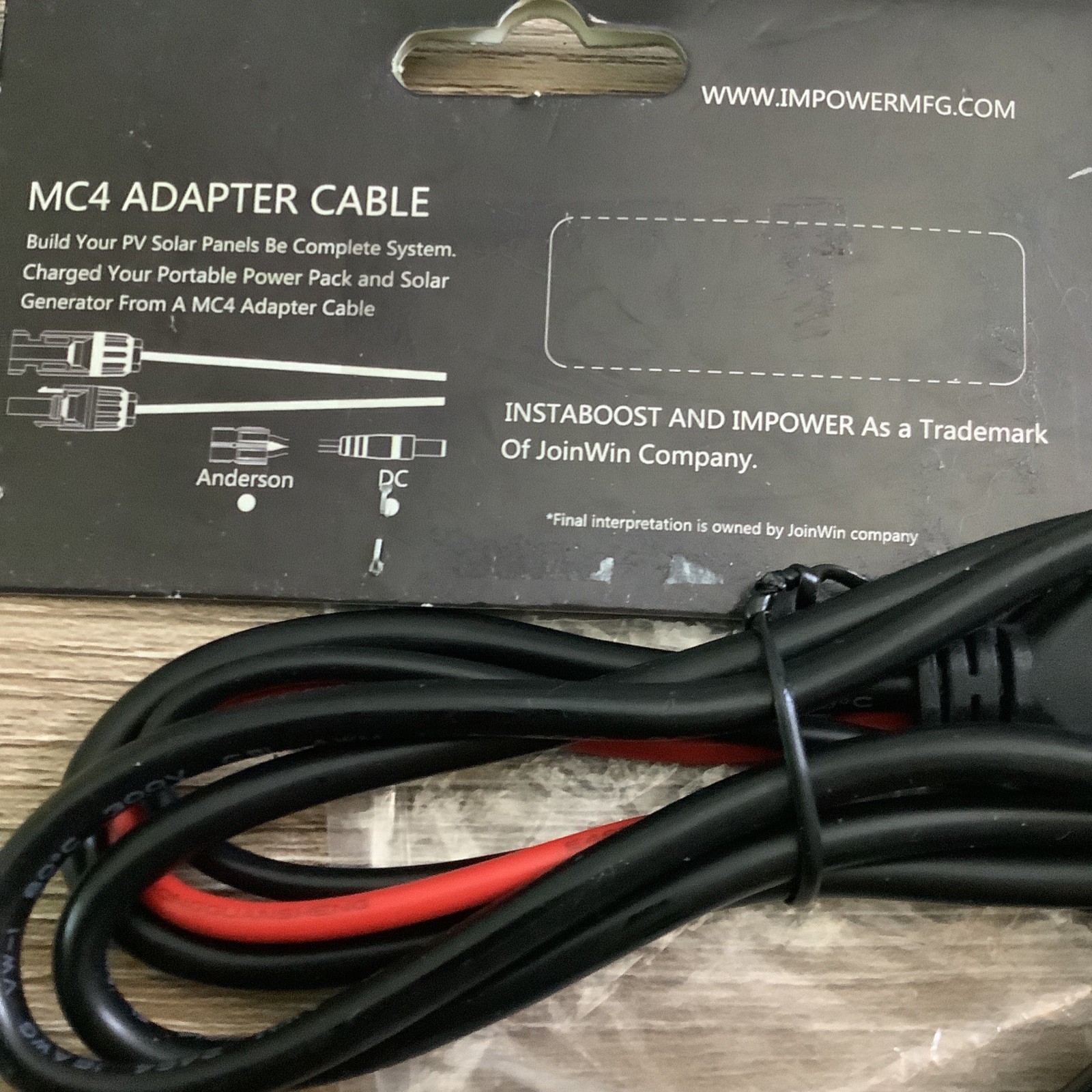 MC4 to 8mm Adapter Cable for Solar Generators, Easy Plug and Play Connection