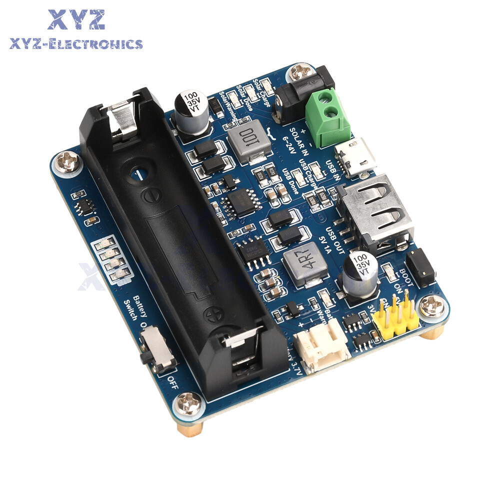 Power Manager Module for 6V~24V Solar Panel Support MPPT USB Battery Charging