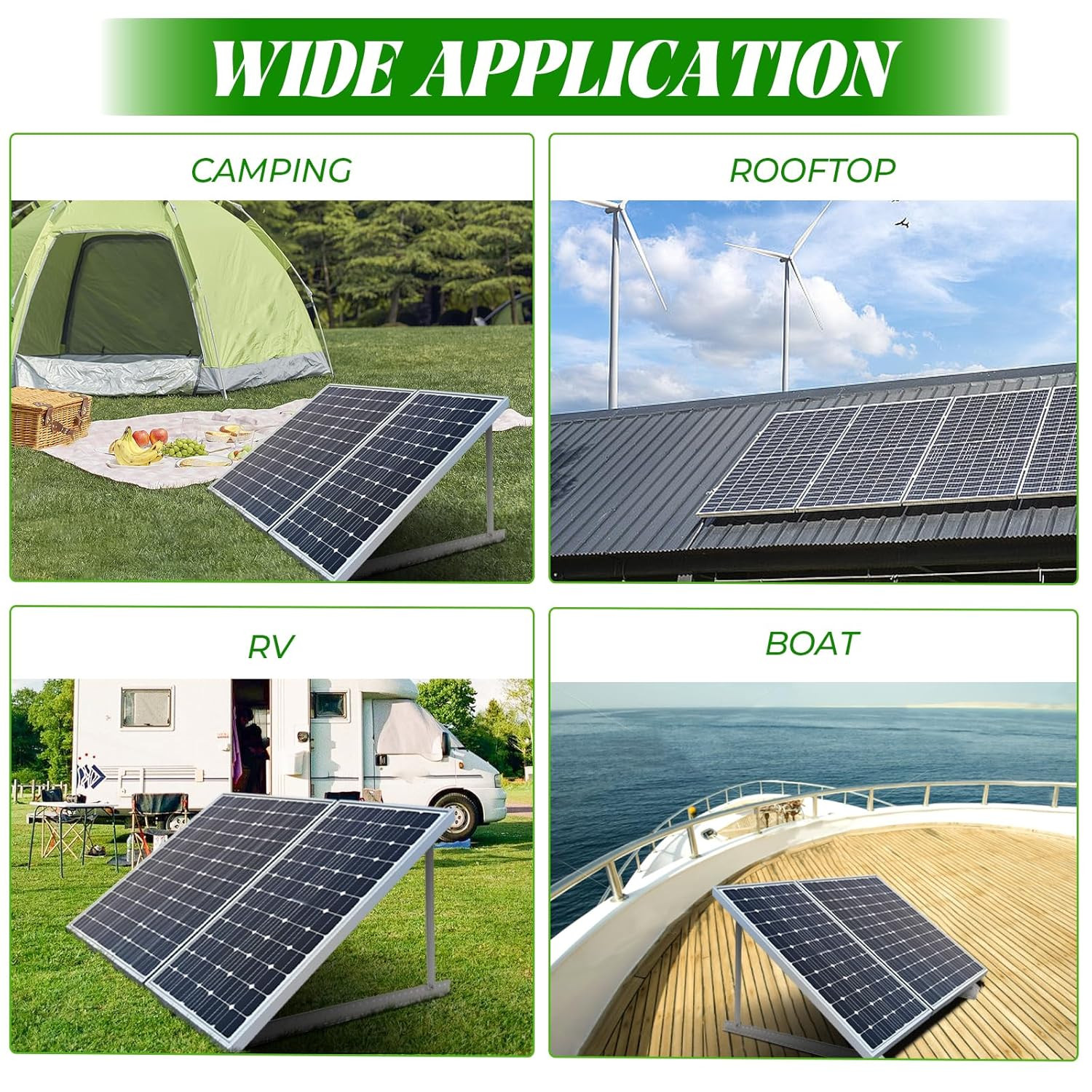 4 Sets 45Inch Solar Panel Mounting Brackets, 0 to 90? Adjustable Solar Panel Mou