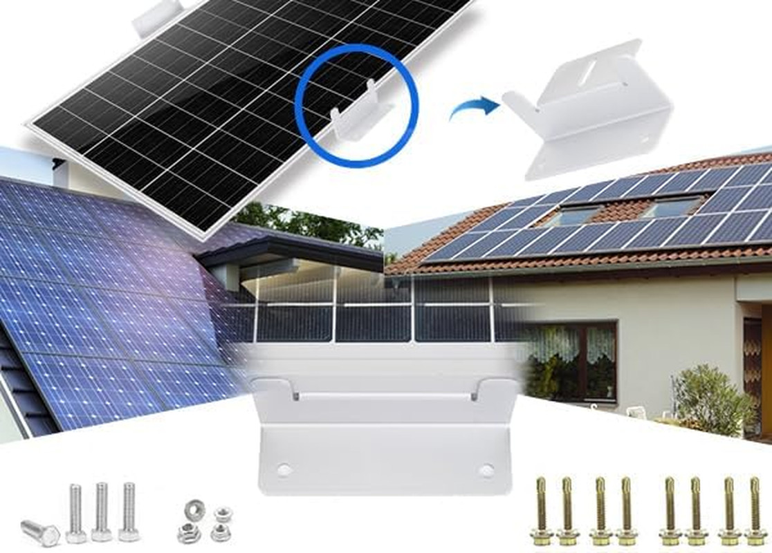 16 Units Solar Panel Mounting Brackets,Z Bracket Sets Lightweight Aluminum Corro