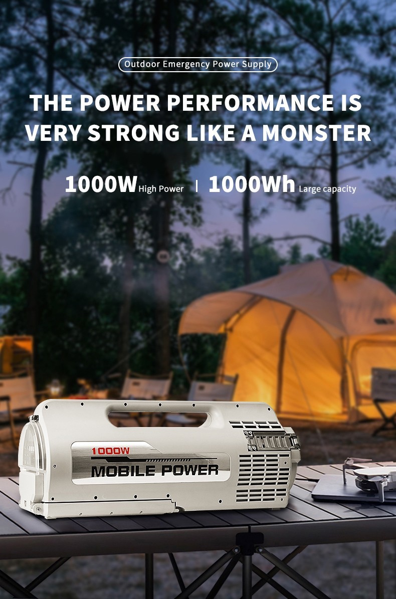 Portable Power Station S10 1000W | 2000Wh LiFePO4 Battery For Emergency