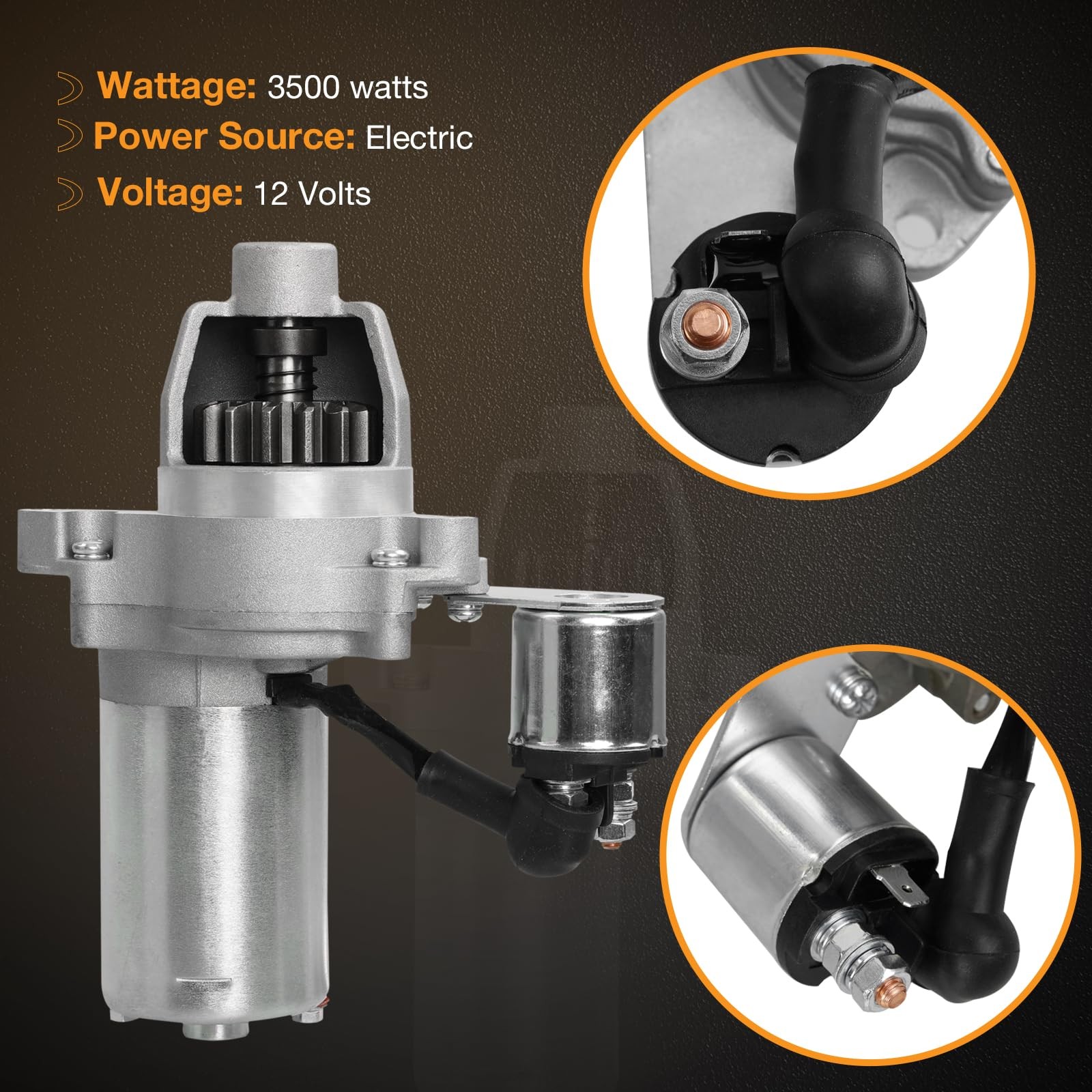 Electric Starter Motor for Harbor Freight Predator 3500 Watt Inverter Generat…