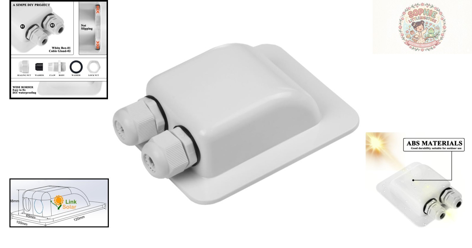 Weatherproof Cable Gland for Solar Power – Fits 2mm² to 6mm² Cables