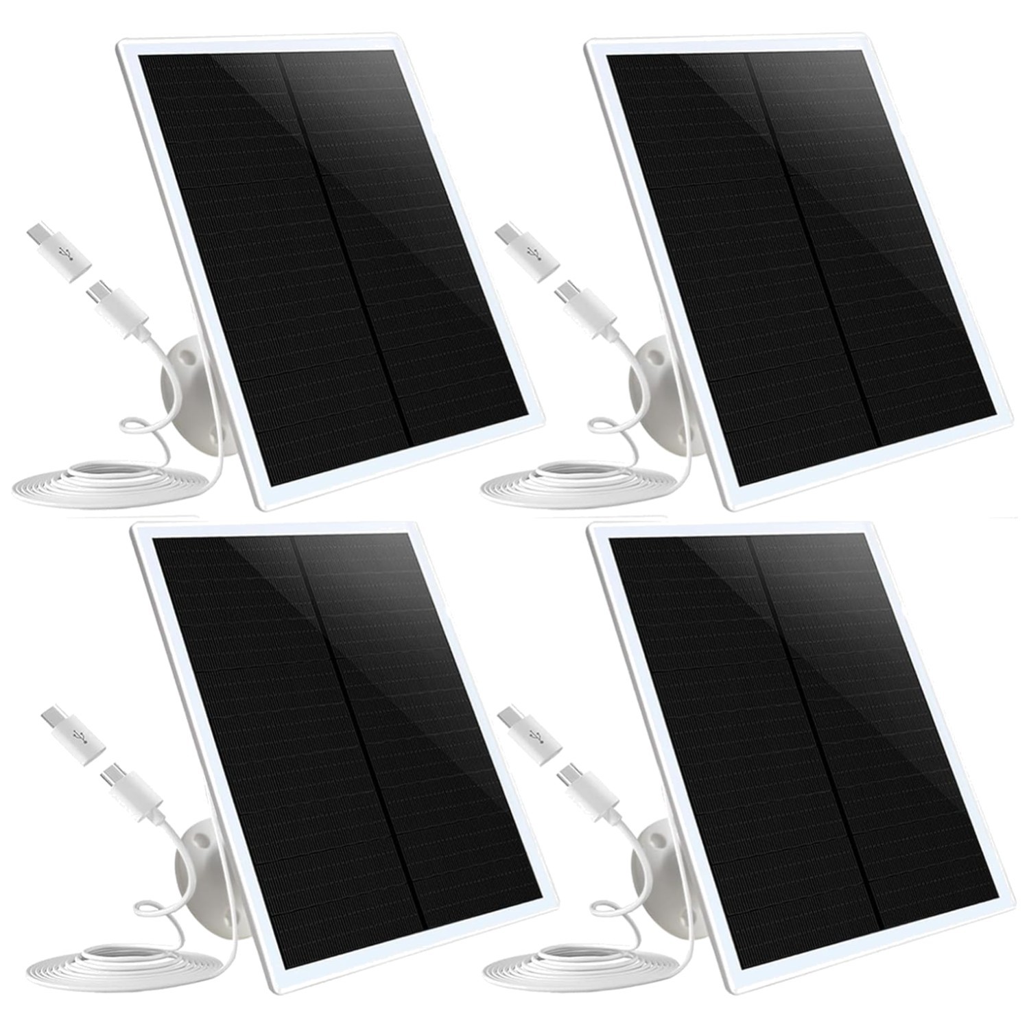 Compact Solar Panel Kit for Outdoor Security Cameras