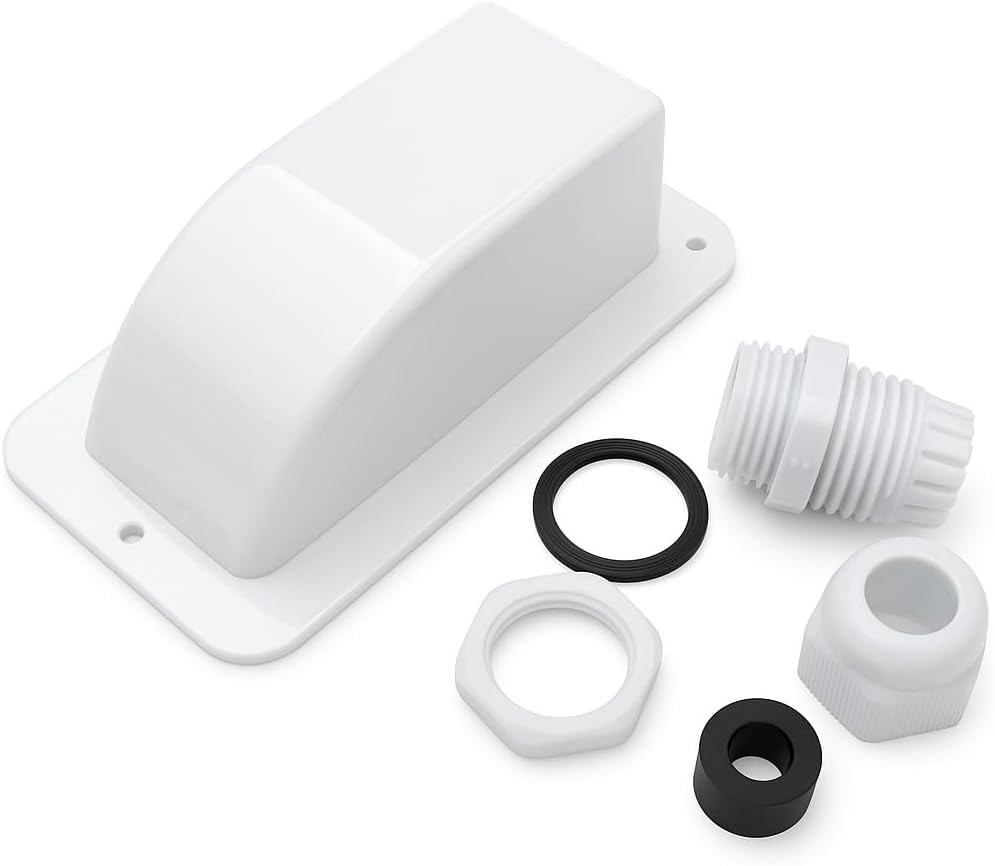 White Waterproof Solar Cable Entry Gland, Single Cable Entry Gland for All Cable