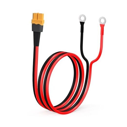 XT60 to O Ring Terminal Cable Connector Cable 2FT 12AWG XT60 Female to O Ring