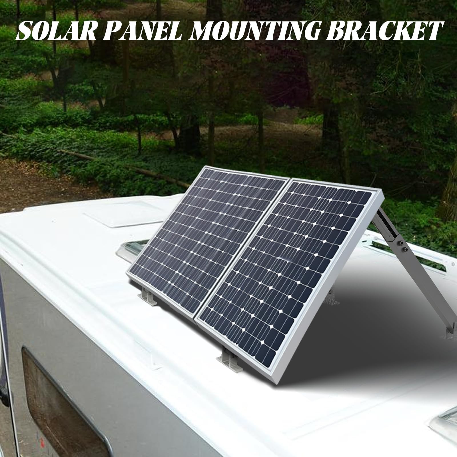 Solar Panel Mounting Brackets, 2 Sets Adjustable Solar Panel Tilt Mount Brack…