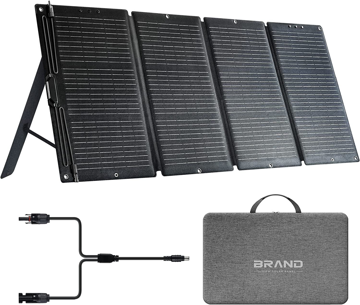 120W Solar Panel for Power Station – Foldable Solar Charger with MC4 Ports