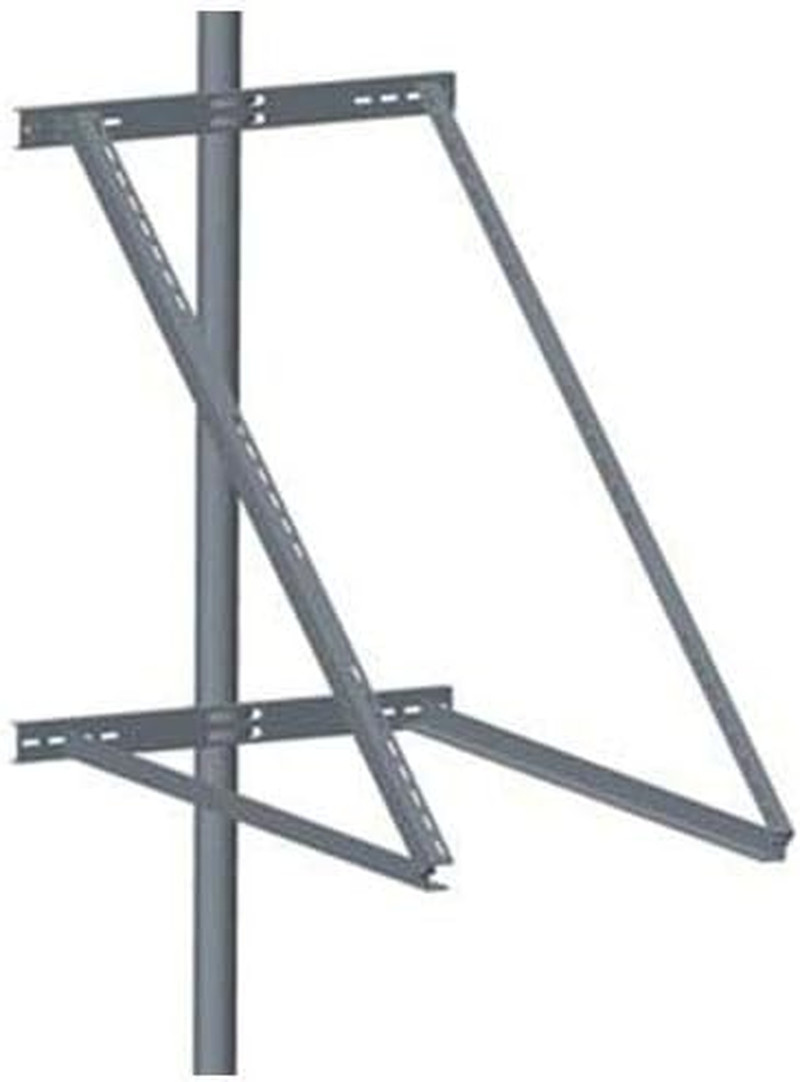 AIMS Power Adjustable Solar Panel Pole Mount Bracket – Fits 2 Panels up to 170 W