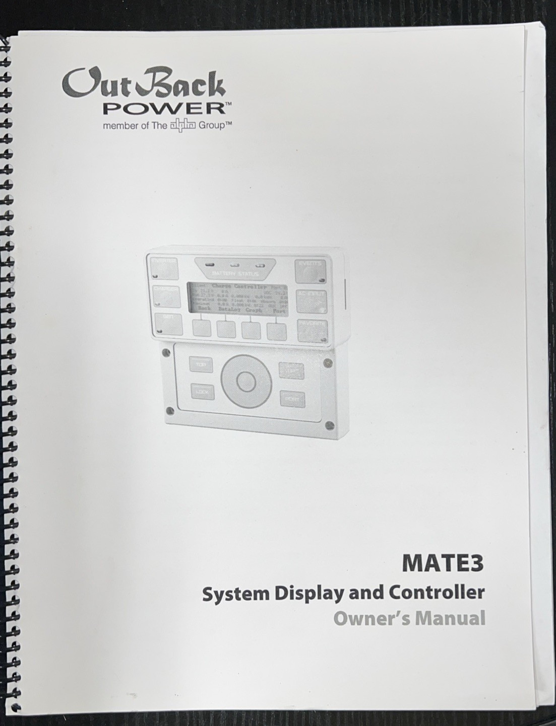 Outback Power System- MATE3 Owner’s Manual