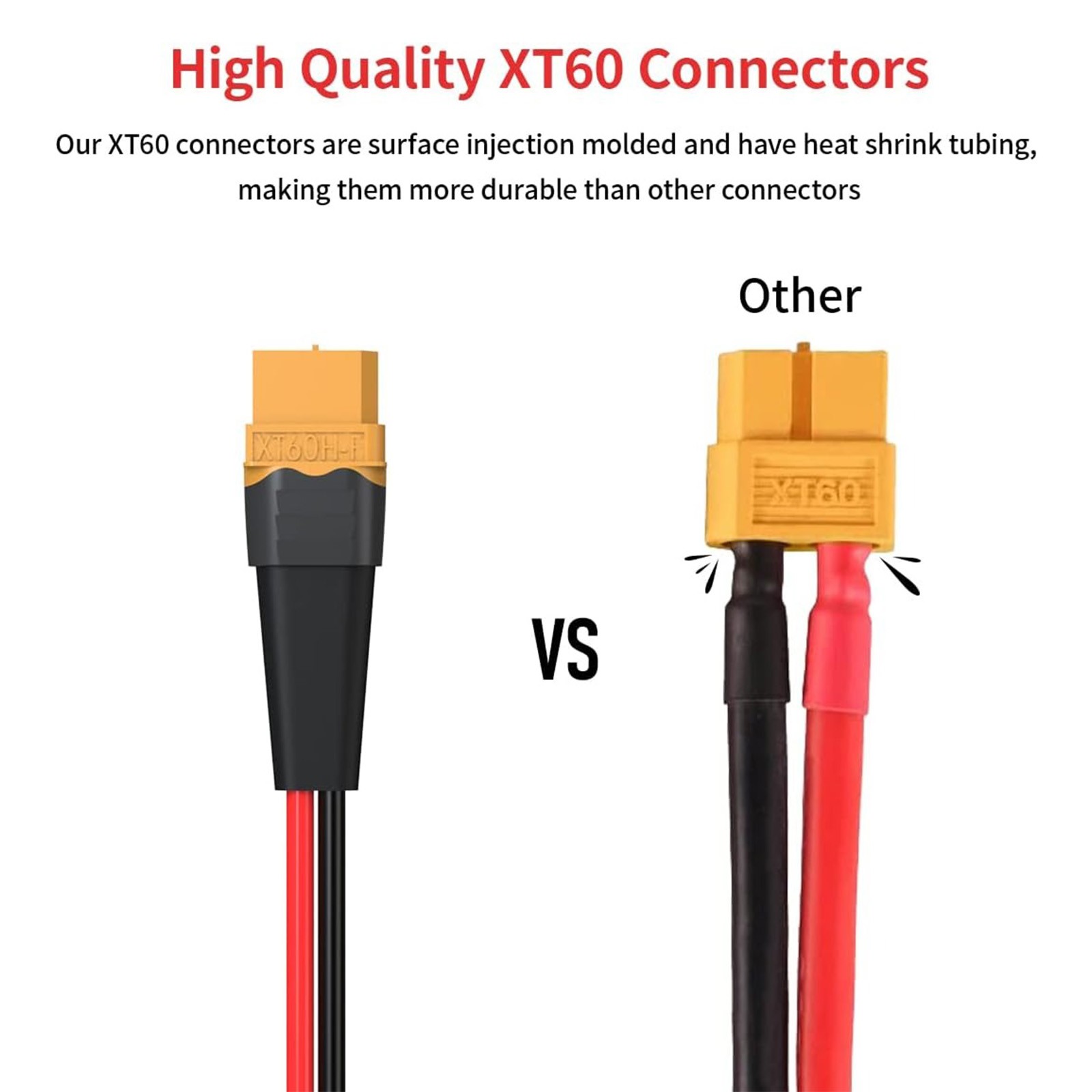 10 AWG XT60 Female Male Connector Adapter Solar Extension Cable RC Battery Cable