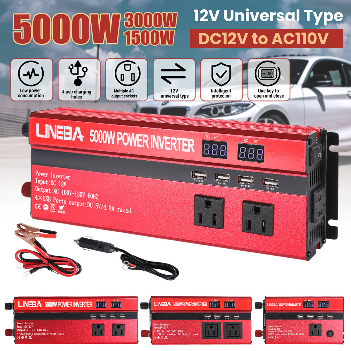 6000W Inverter Solar Panel Kit Solar Power for RV Marine Boat Off Grid System US
