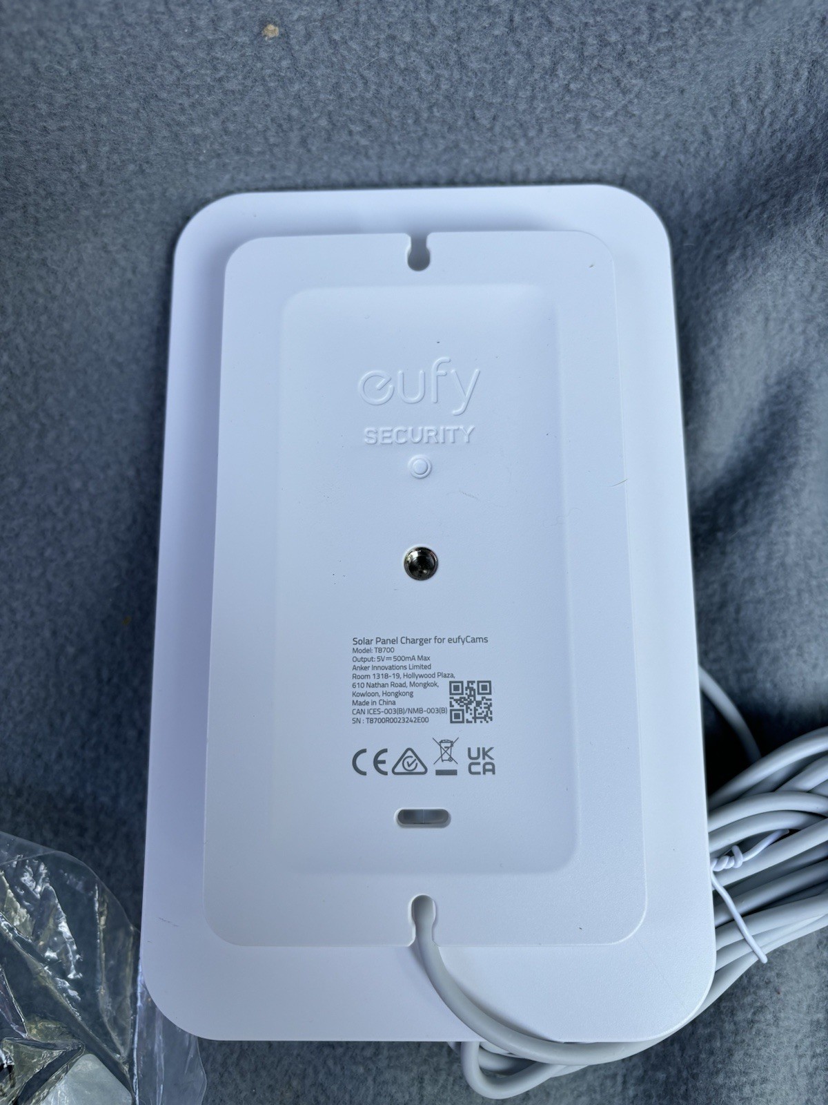 Solar Panel For For For Blink Security Camera Solar Charger White
