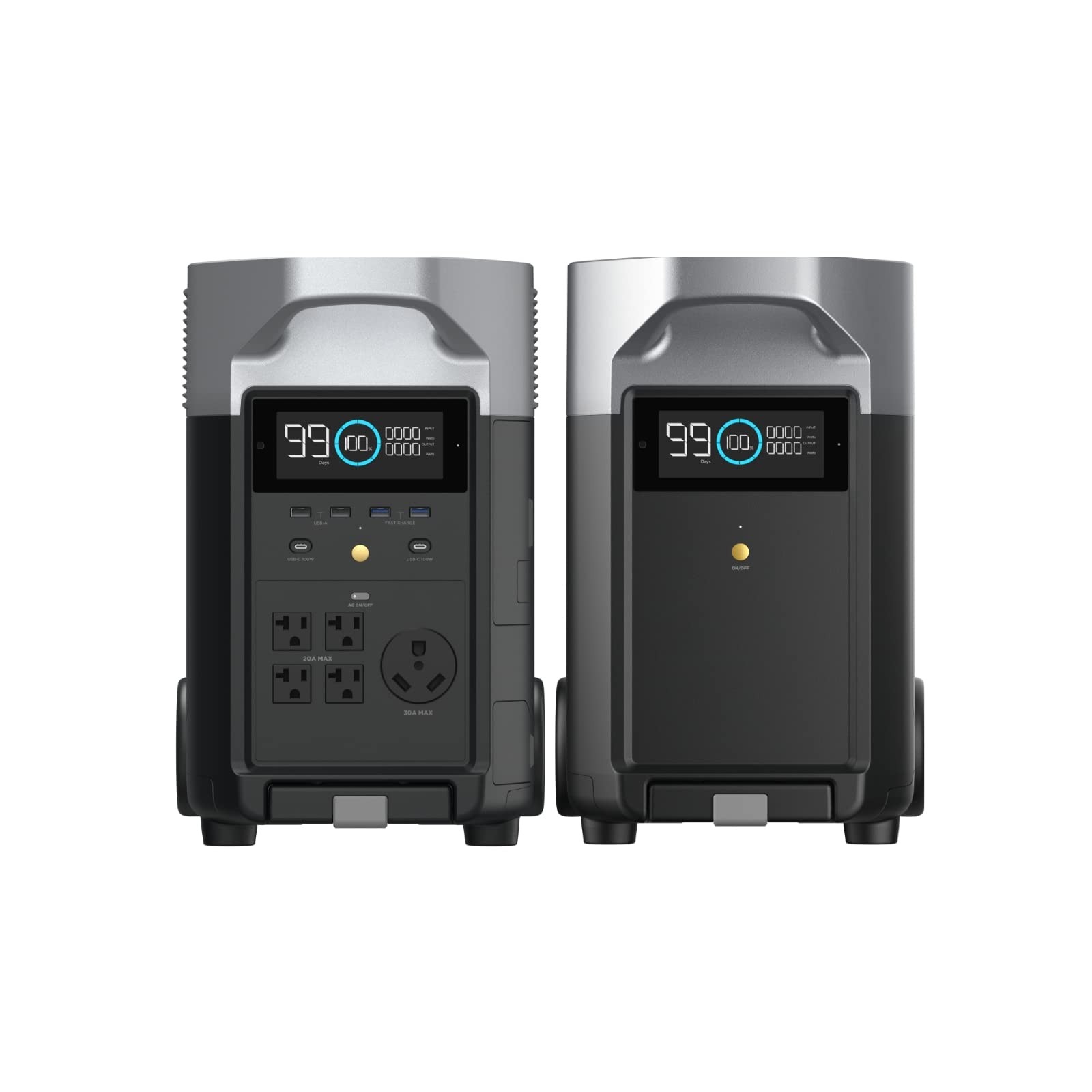 EF ECOFLOW 7.2kWh Portable Power Station DELTA Pro with Extra Battery, 120V L…