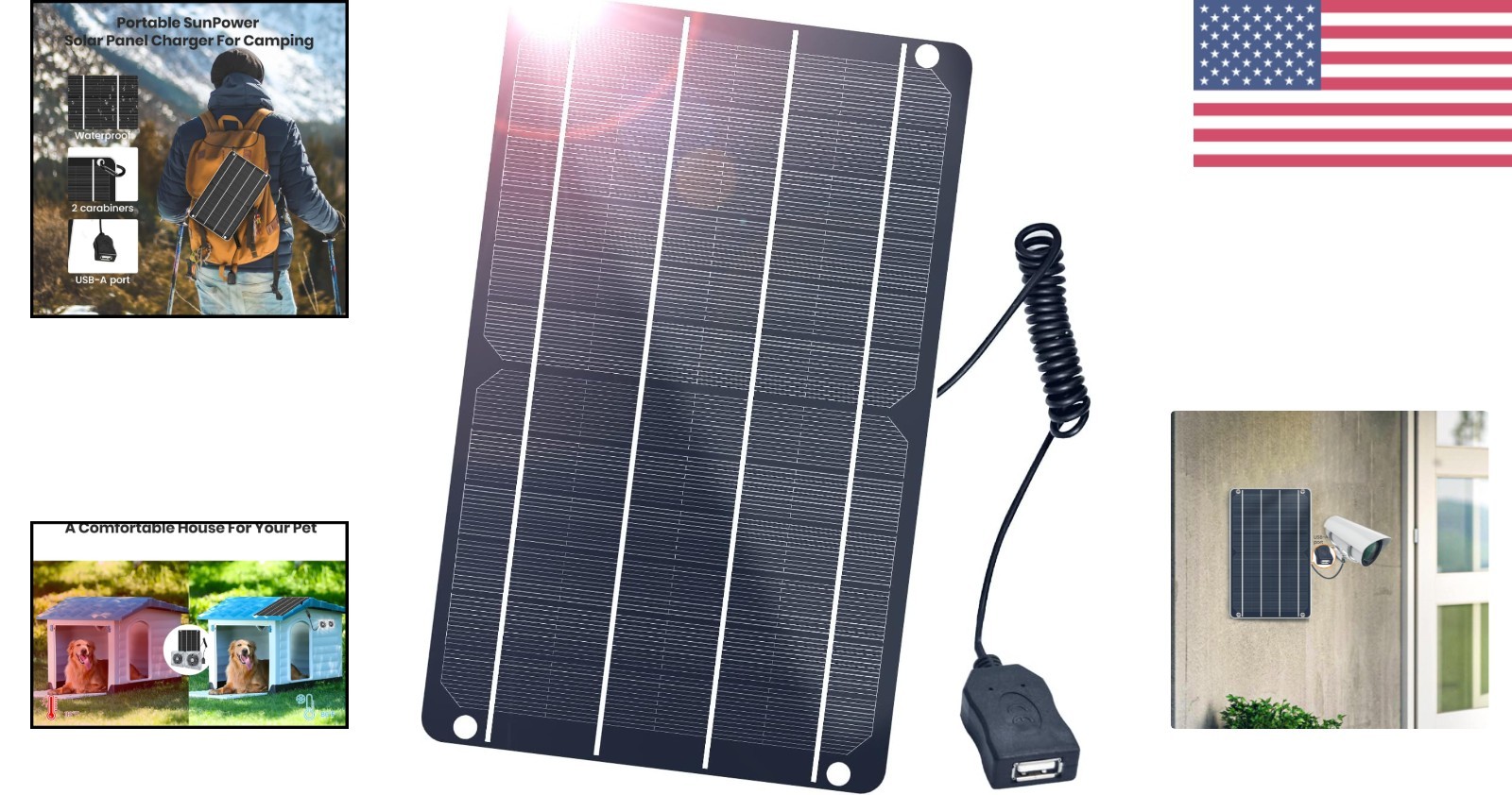 High Efficiency 6W Mini Solar Panel with USB for DIY Projects and Outdoor Use