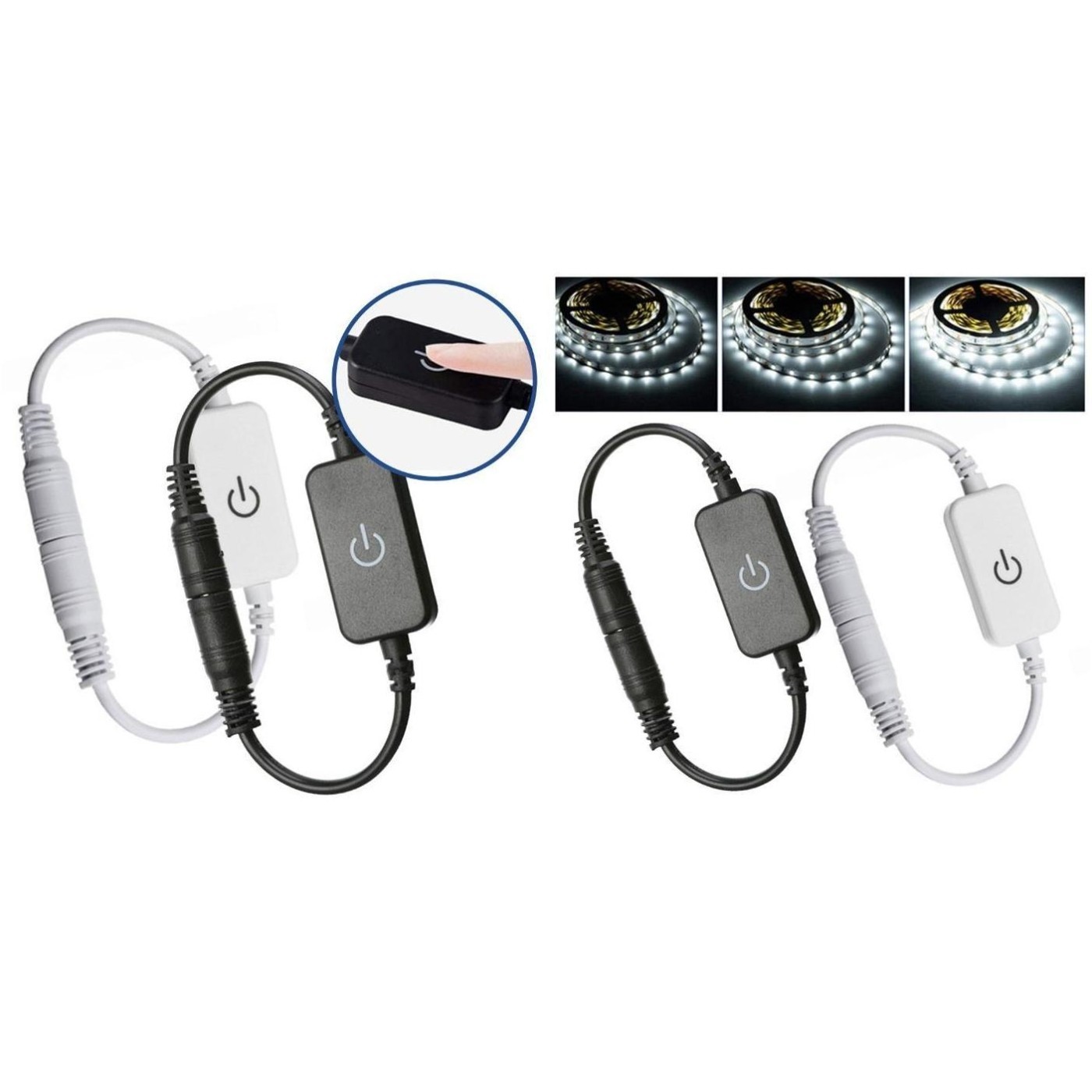 Sleek and Modern Adjustable Brightness Control for Your LED Lighting Pair