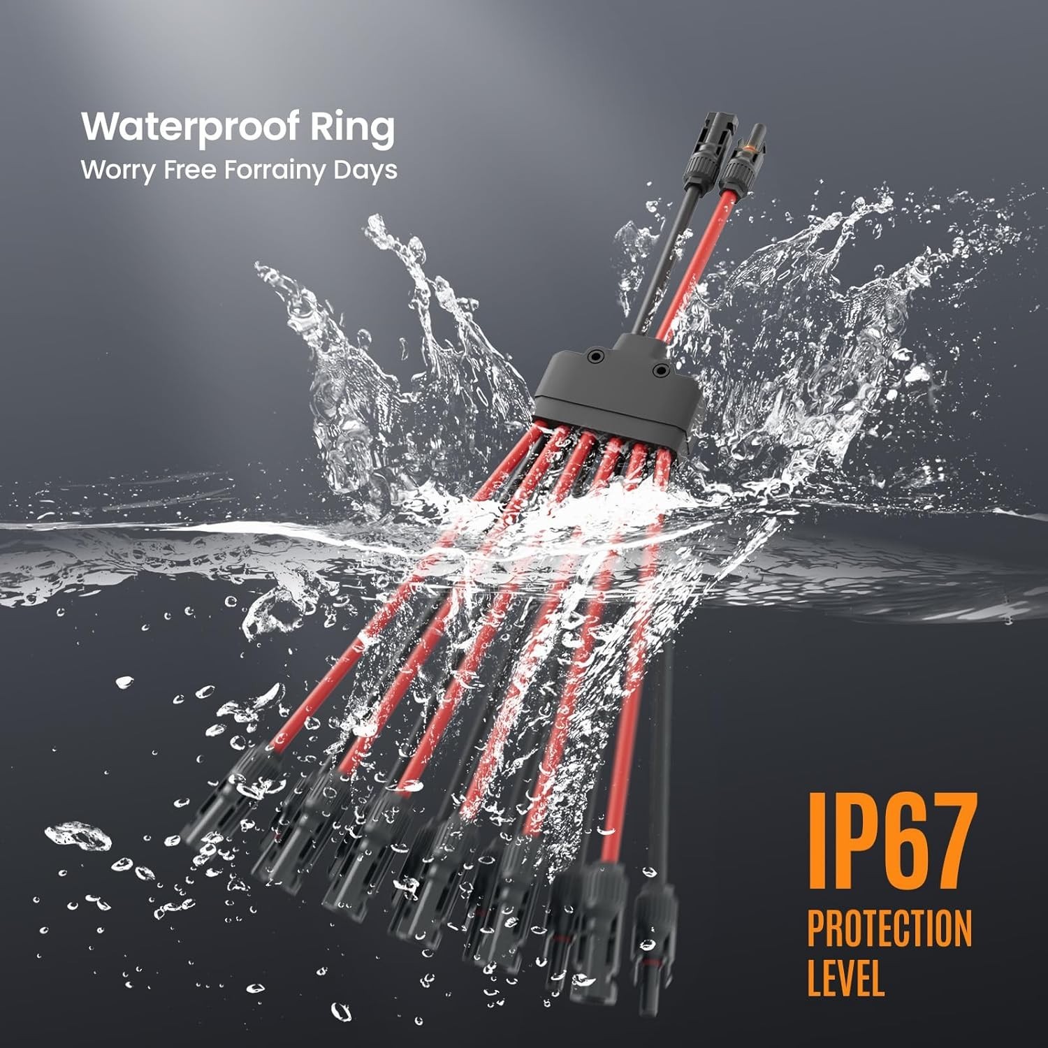 Universal 2 Pack Y Branch Solar Panel Connectors – Safe & Reliable Connection