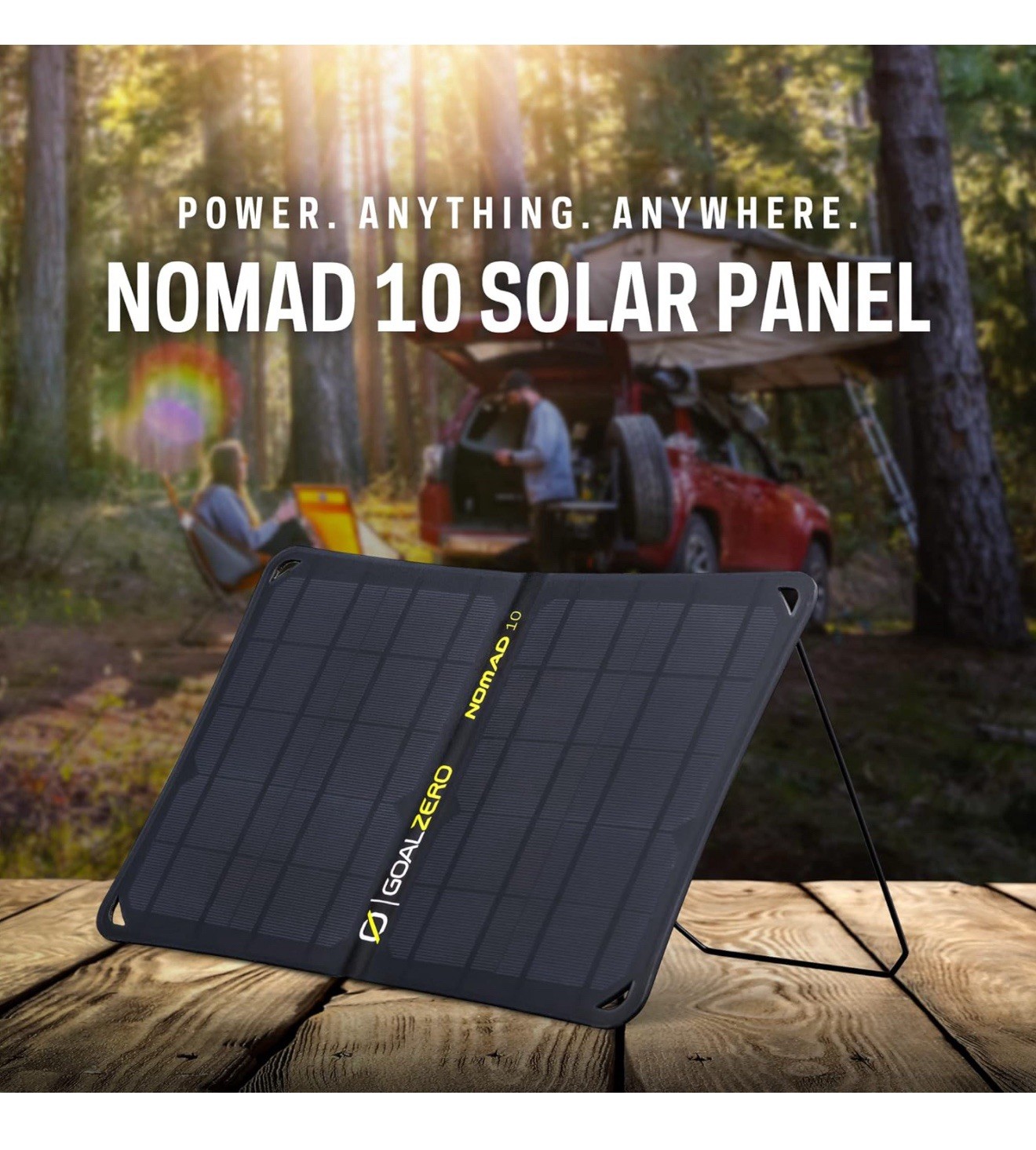 Goal Zero Nomad 10, Foldable Monocrystalline 10 Watt Solar Panel with USB Port