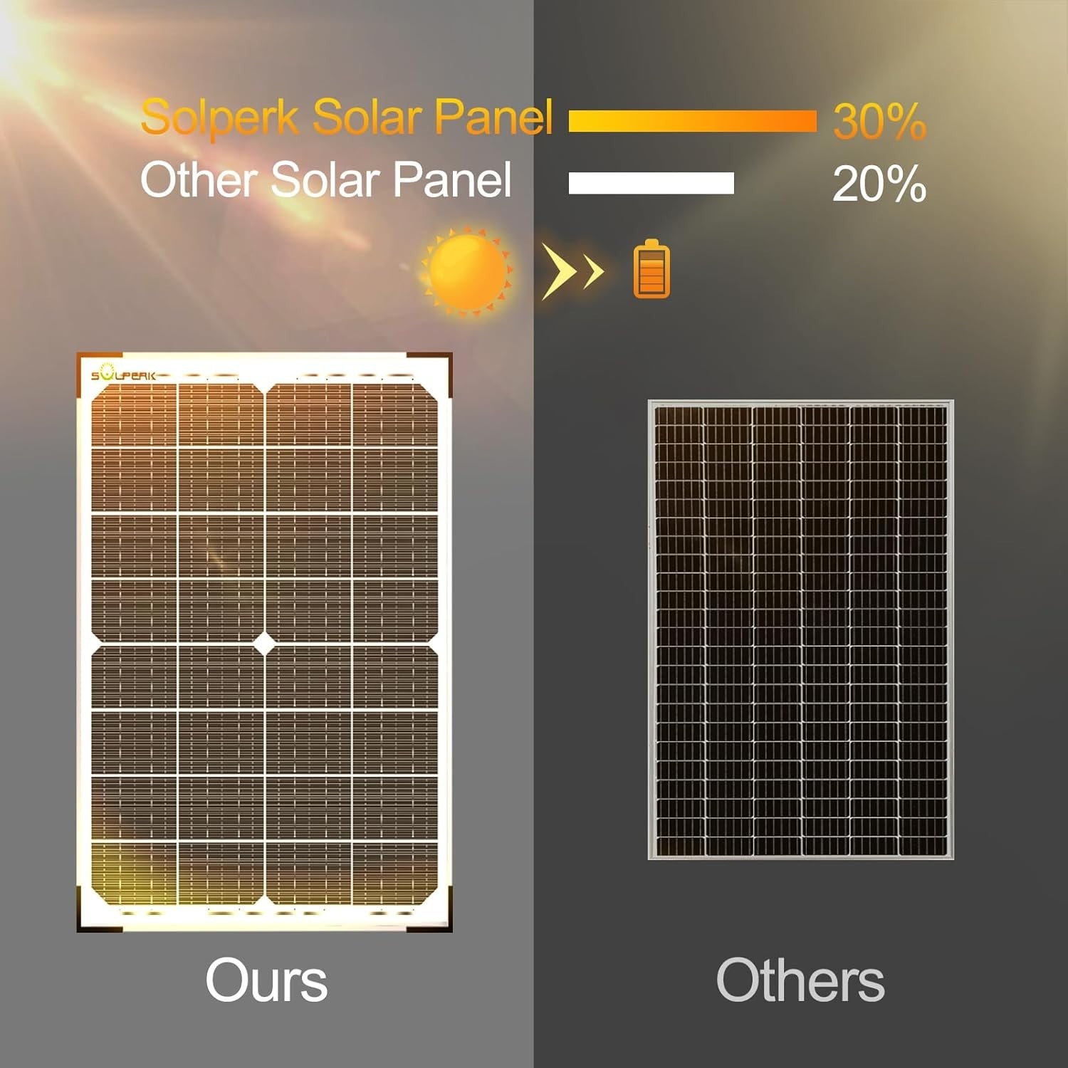Efficient 30W Solar Panel Kit w/ 10A MPPT Controller for Car, RV & Boat Charging
