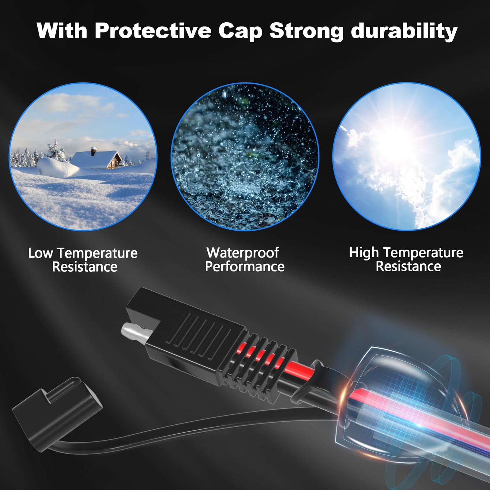 3FT SAE to Extension Cable 10 AWG Quick Disconnect SAE Connector Solar Panel …