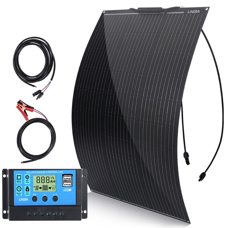 200W 400W Watt 12V Solar Panel Mono HighEfficiency PV for Sunshed RV Roof Home