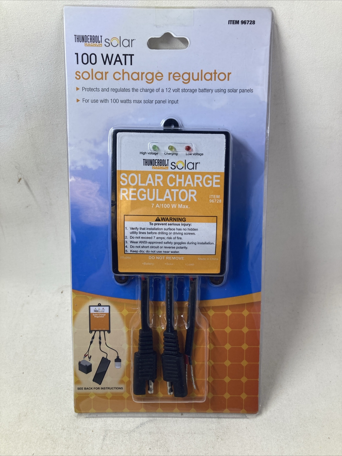 Thunderbolt Magnum 100 Watt Solar Panel Charge Regulator 12V 96728 (P)
