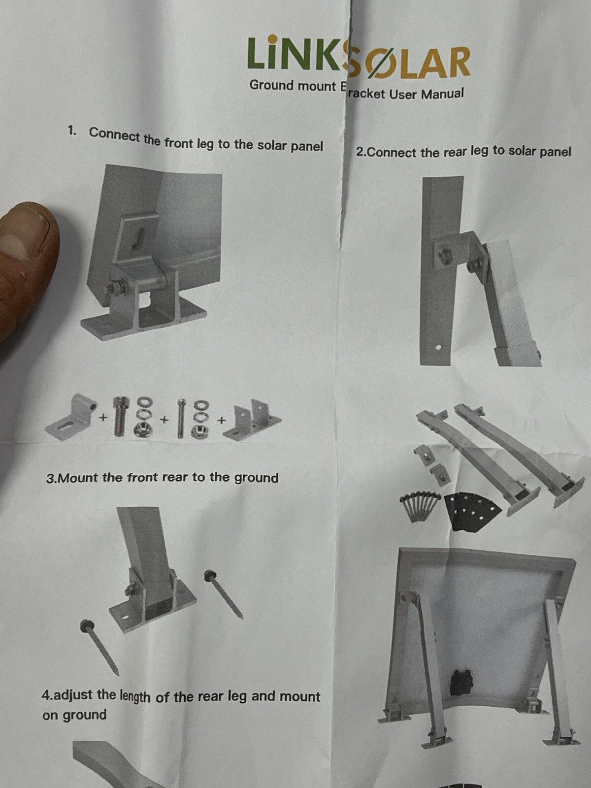 Universal Mount Brackets for Solar Panels up to 400W,Easy Mounting to Roof Rack