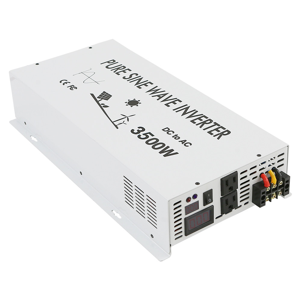 3500Watt Pure Sine Wave Inverter 48V DC to 110V 220V AC Power Converter Camp Car