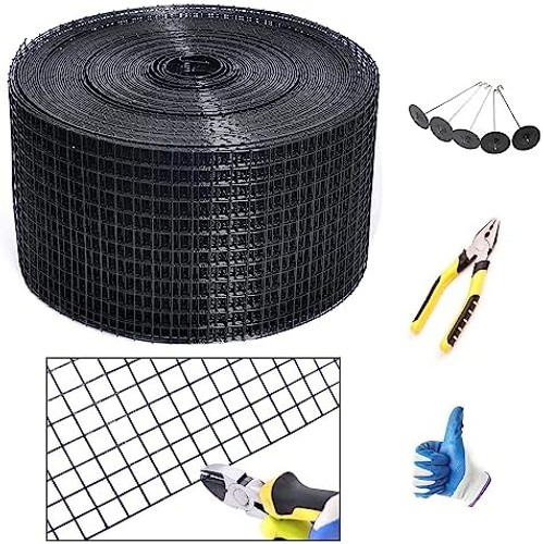Solar Panel Guard, 6in X 100ft PVC Coated Critter Guard Roll Kit for Solar Pa…