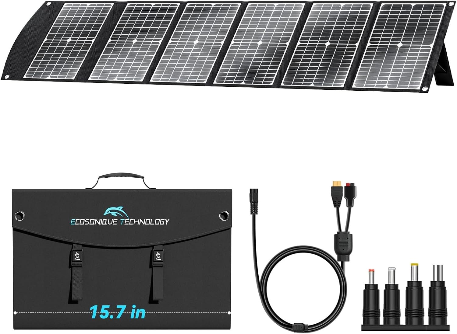 High-Efficiency 100W Solar Charger – Compact & Waterproof for Outdoor Adventures