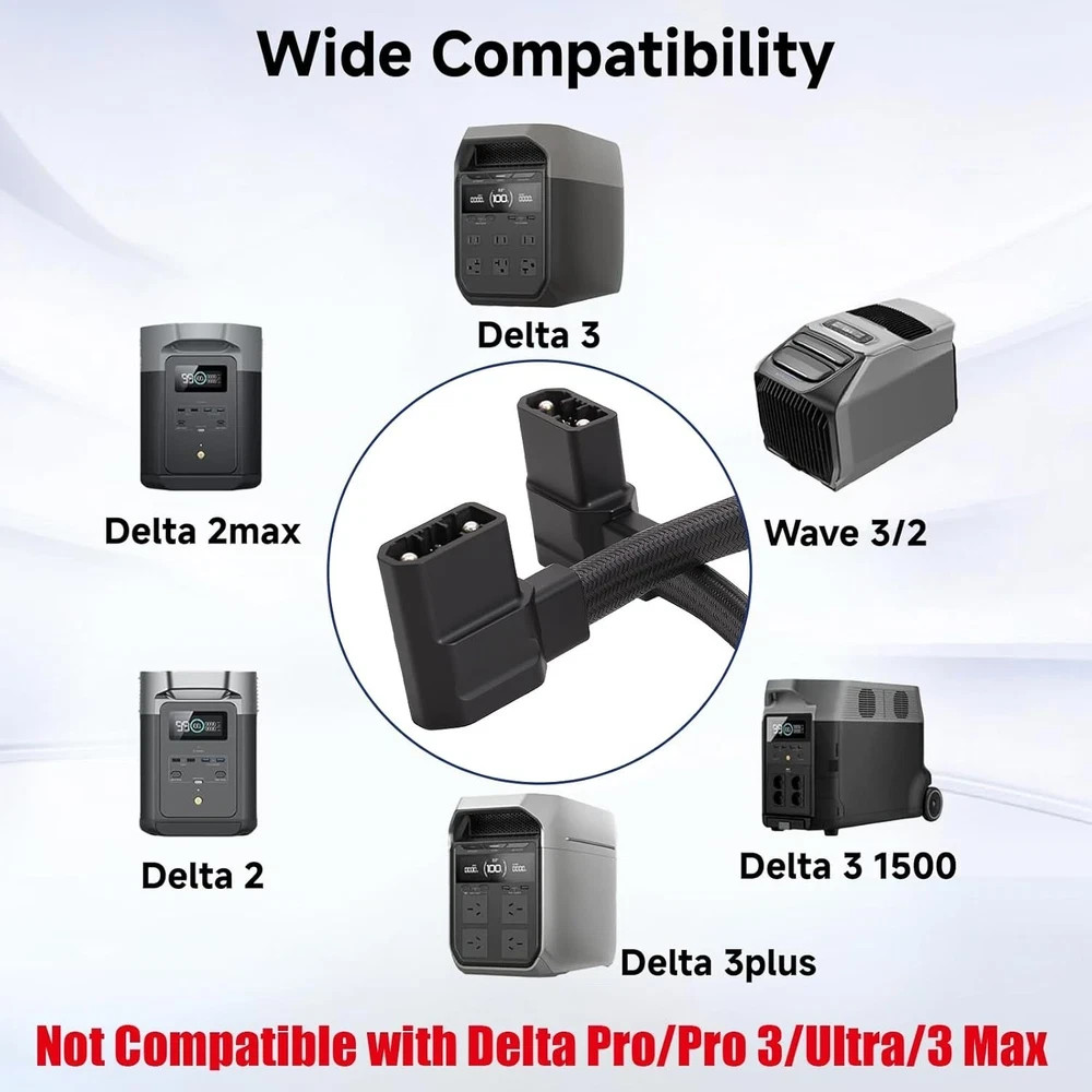 EcoFlow Delta 2/3 Extra Battery Connection Cable Adapter for Delta 2 Max