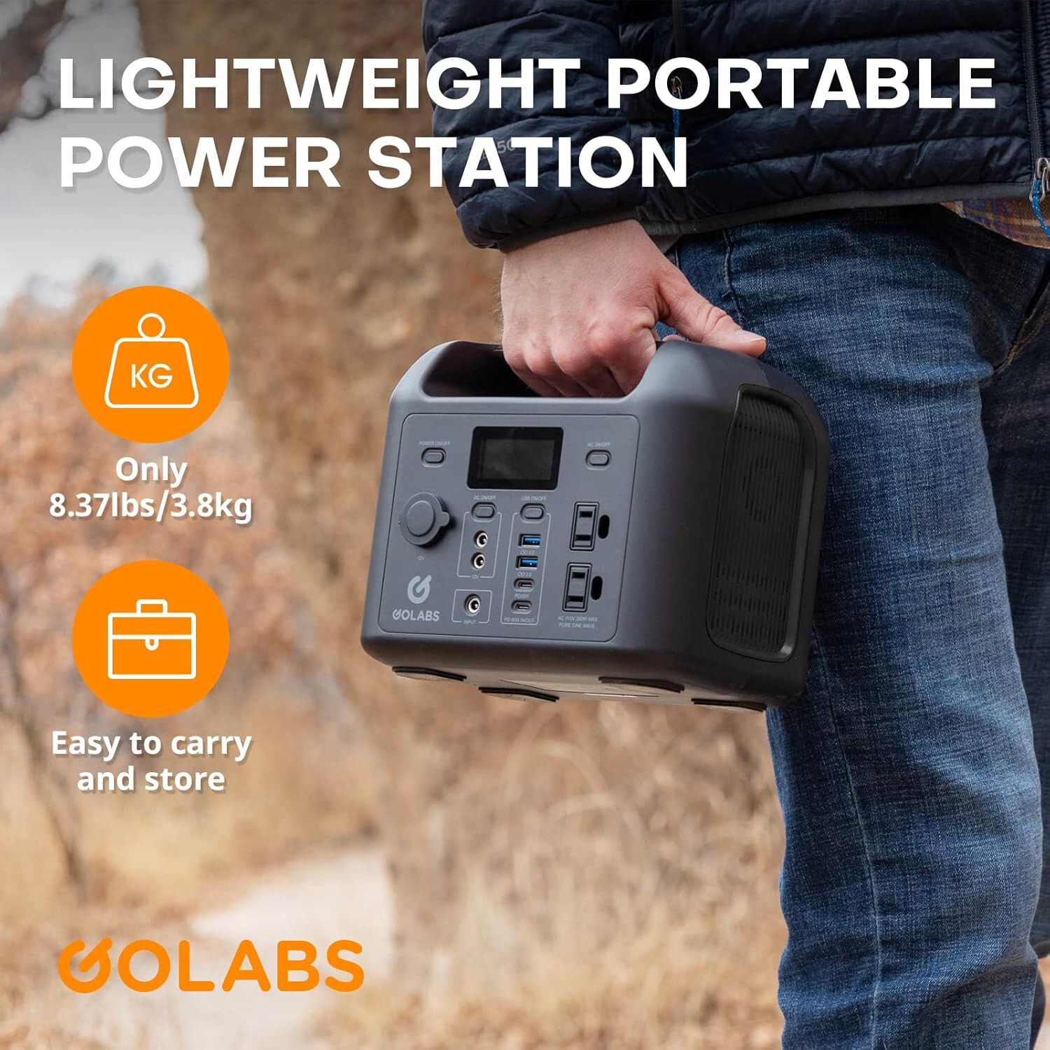 GOLABS R300 Portable 296Wh BATT Power Station Unit Only (No AC Adapter) TXBIN-5