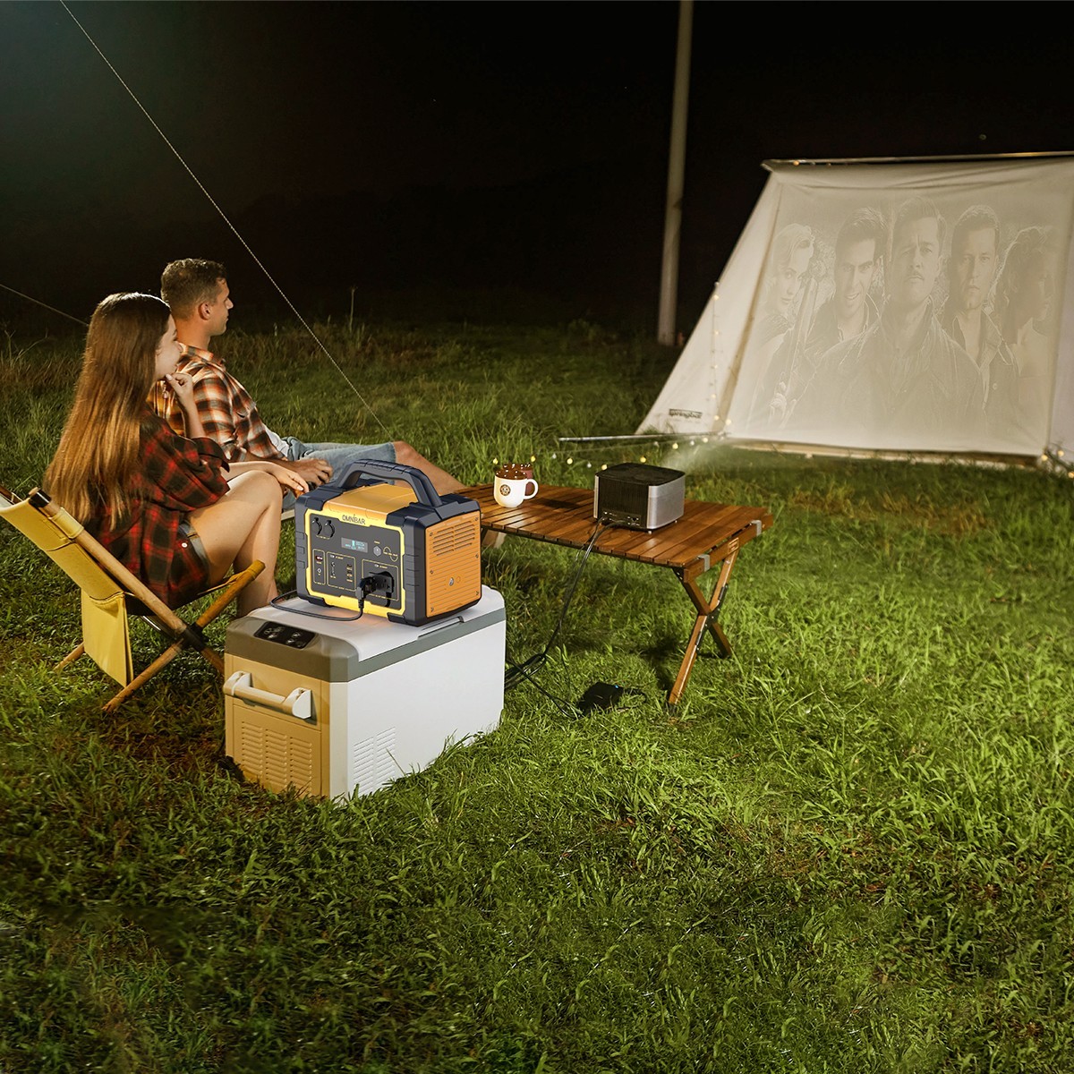 1000W 1024Wh LiFePO4 Solar Power Station Camping Emergency Backup Generator