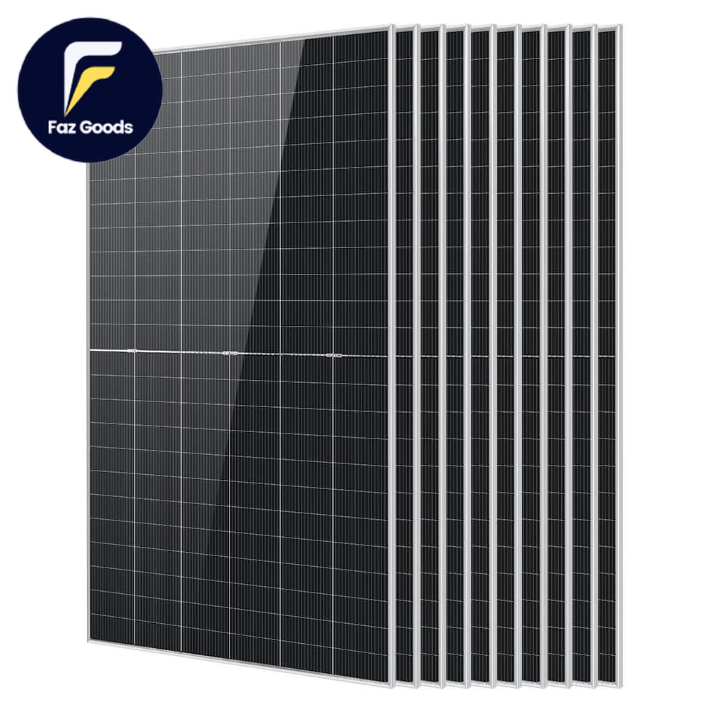 SUNGOLDPOWER UL61730 N-Type 10PCS 590W Bifacial Solar Panels 16Bb High Efficien