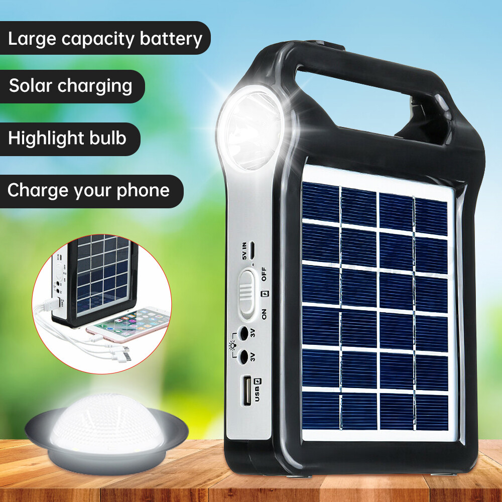 Portable Power Station Solar Generator Panel Power Bank Outlet Camping Emergency