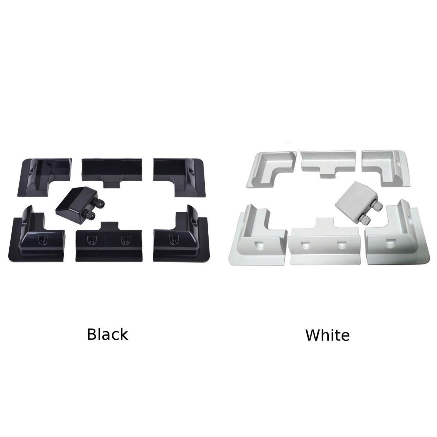 Solar Panel Mount Kit 7PCS ABS Brackets for RVs Boats No Drilling Needed