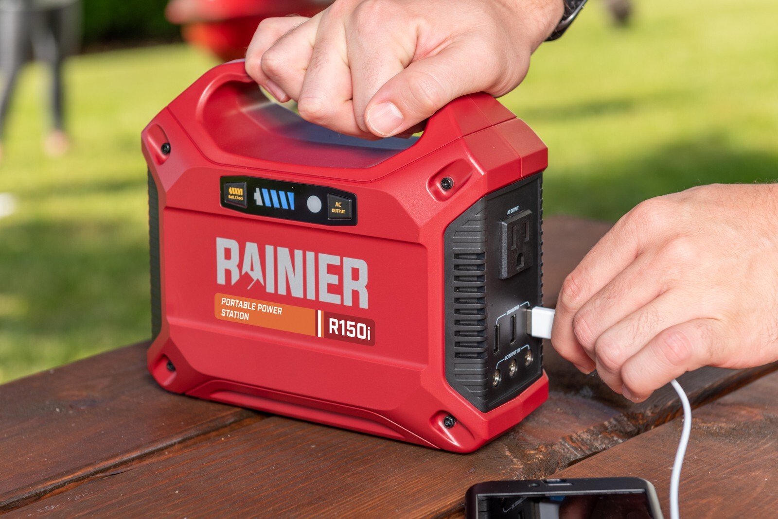 Rainier 150 Watt Portable Power Station 155 Wh Backup Lithium Battery