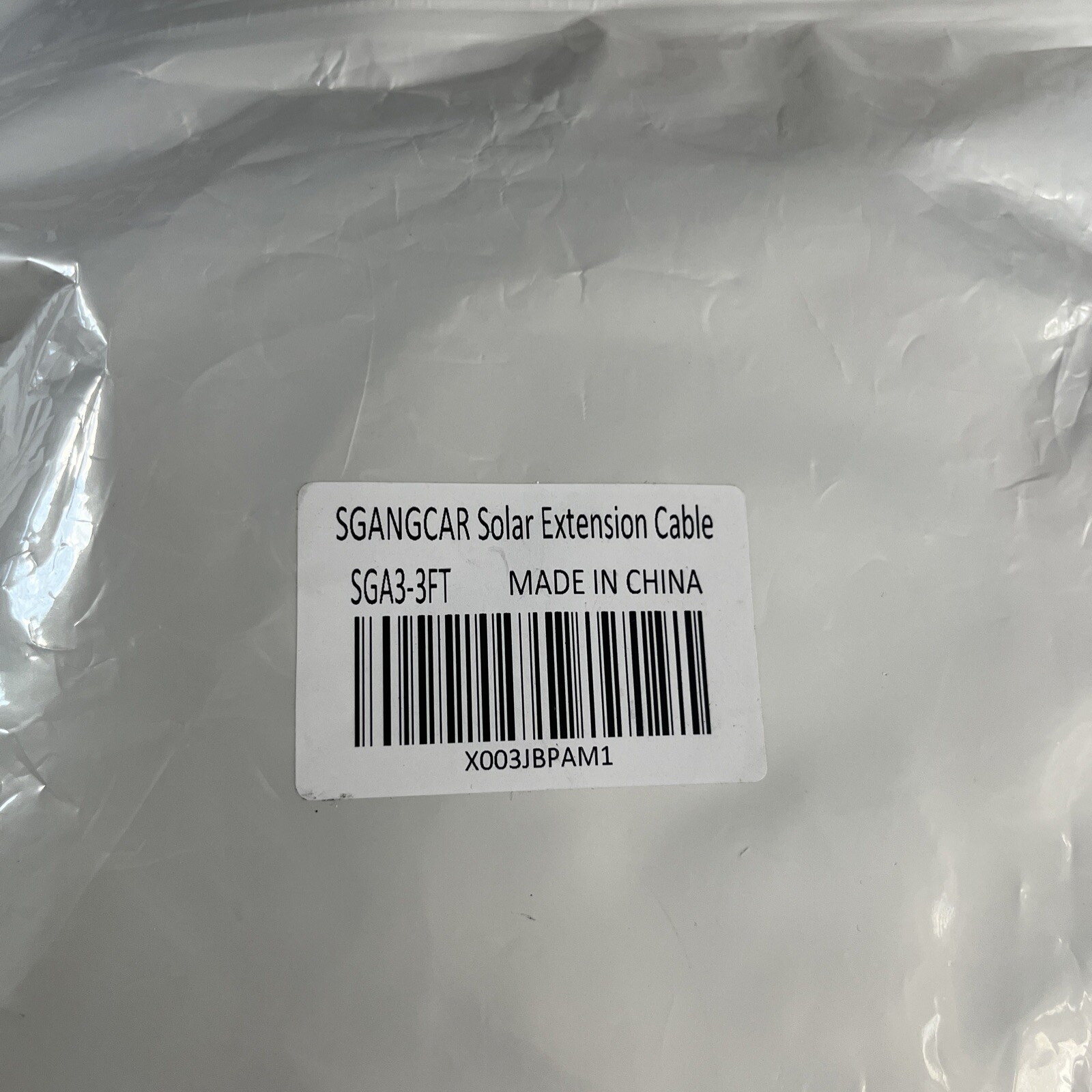 SGANGCAR Solar Extension Cable (3 Feet) Solar Panel Cable