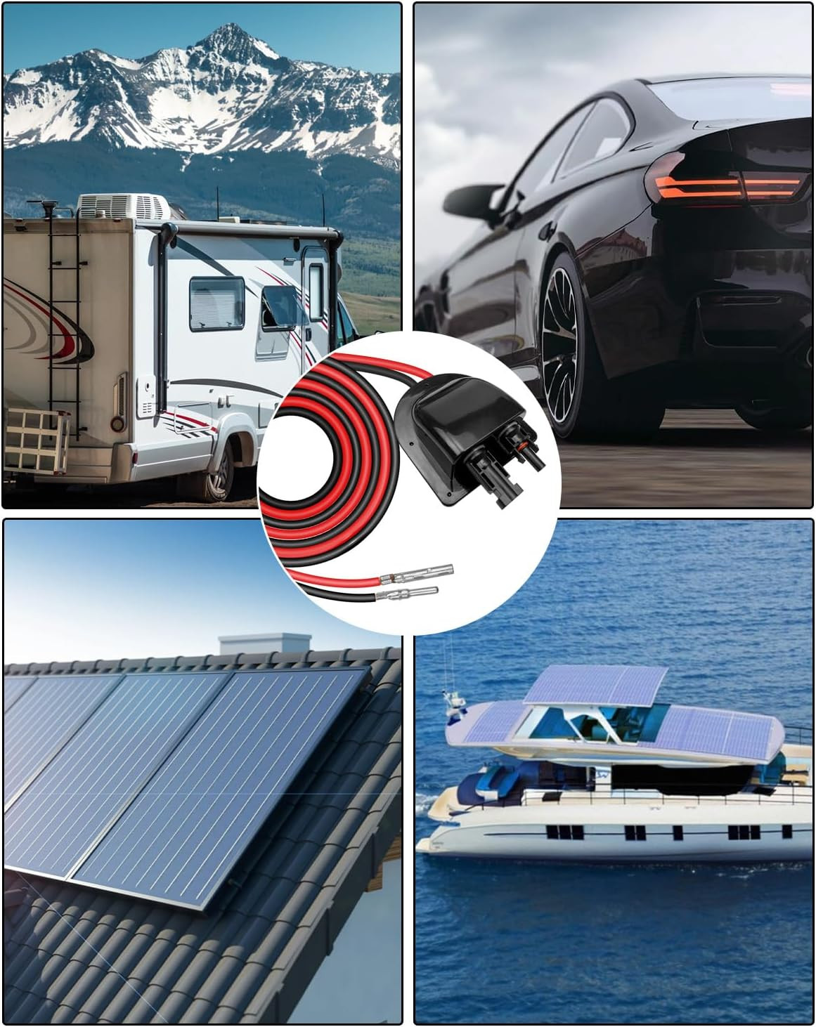 Solar Cable Entry Gland Fit for RV Boat Camper Van Building Garage Shack | 10FT