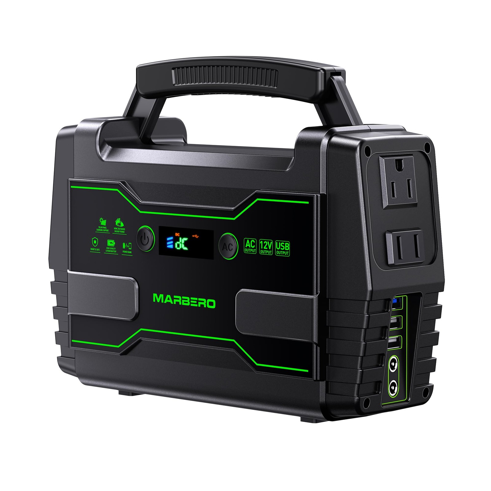 Portable Power Station 155Wh Camping Solar Generator 100W with AC DC and USB …