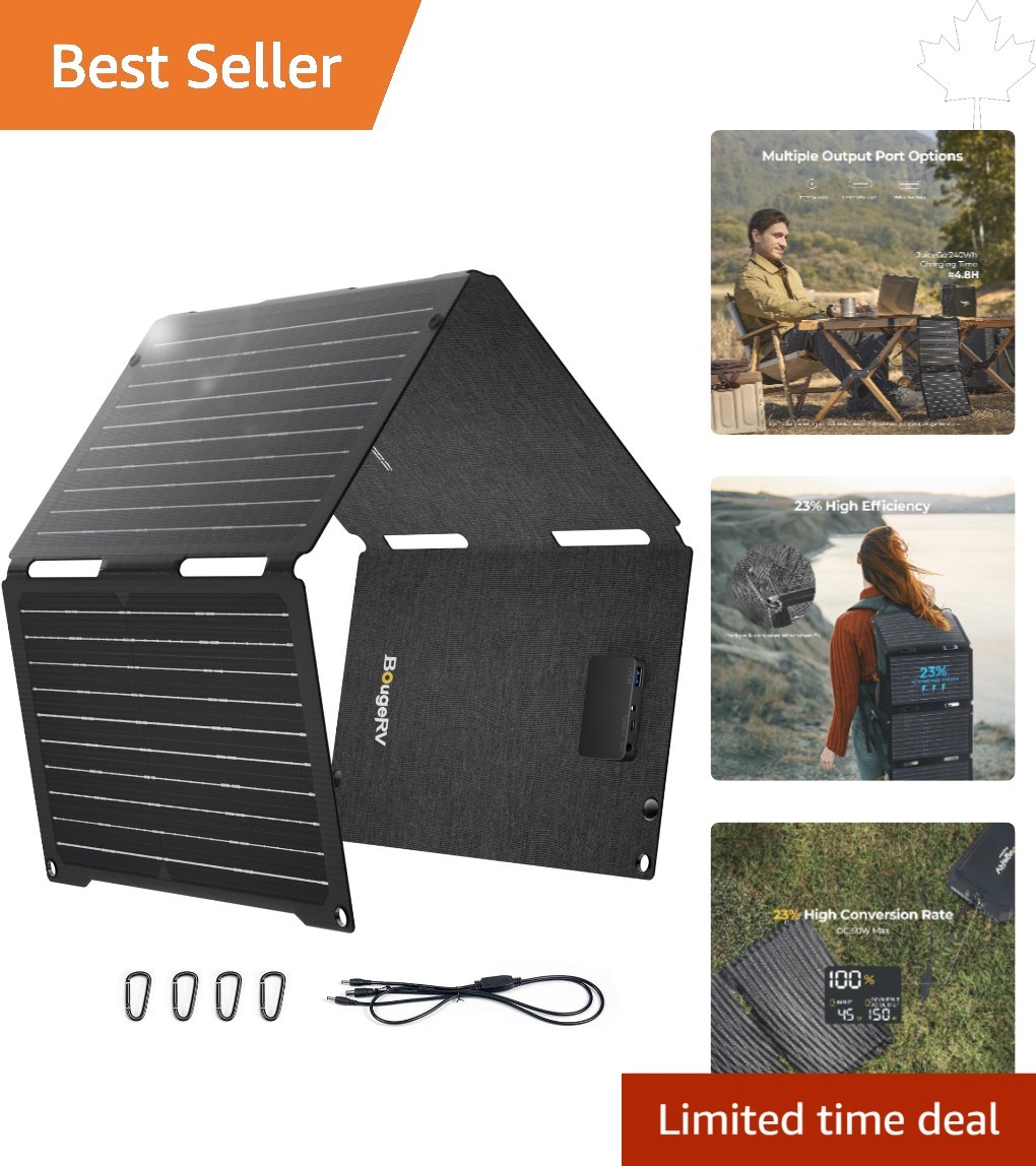 Durable 50W Fiberglass Solar Panel – Ultimate Power Solution for All Adventures