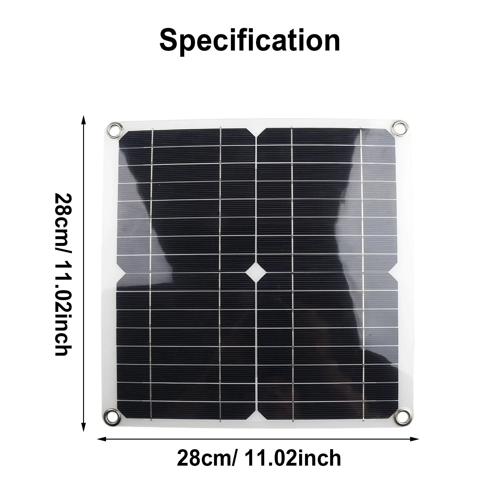 Solar Charger Set with 10 in 1 USB Fast Charge Cable, Portable Outdoor